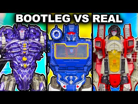 BOOTLEG Decepticon VS REAL Decepticon! - Shockwave, Soundwave, Starscream Triple Review!