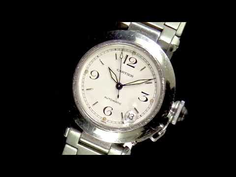 Unisex Stainless Steel Cartier Pasha Automatic Wristwatch