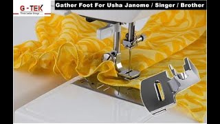 Gathering Foot Tutorial Video