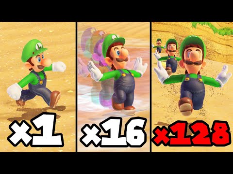 Luigi Odyssey but every MOON makes him FASTER...