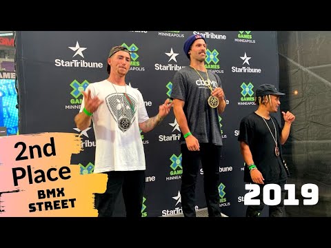 Matt Ray X Games 2nd place run -BMX street 2019