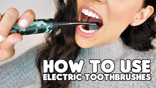 How To Use An Electric Toothbrush Correctly