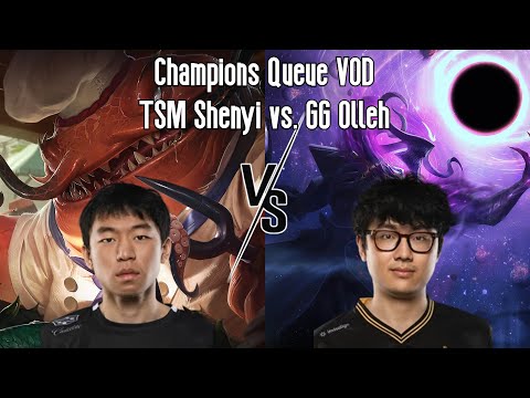 Champions Queue VOD/Replay: TSM Shenyi (Tahm Kench) and GG Lost (Aphelios) vs GG Olleh (Thresh)