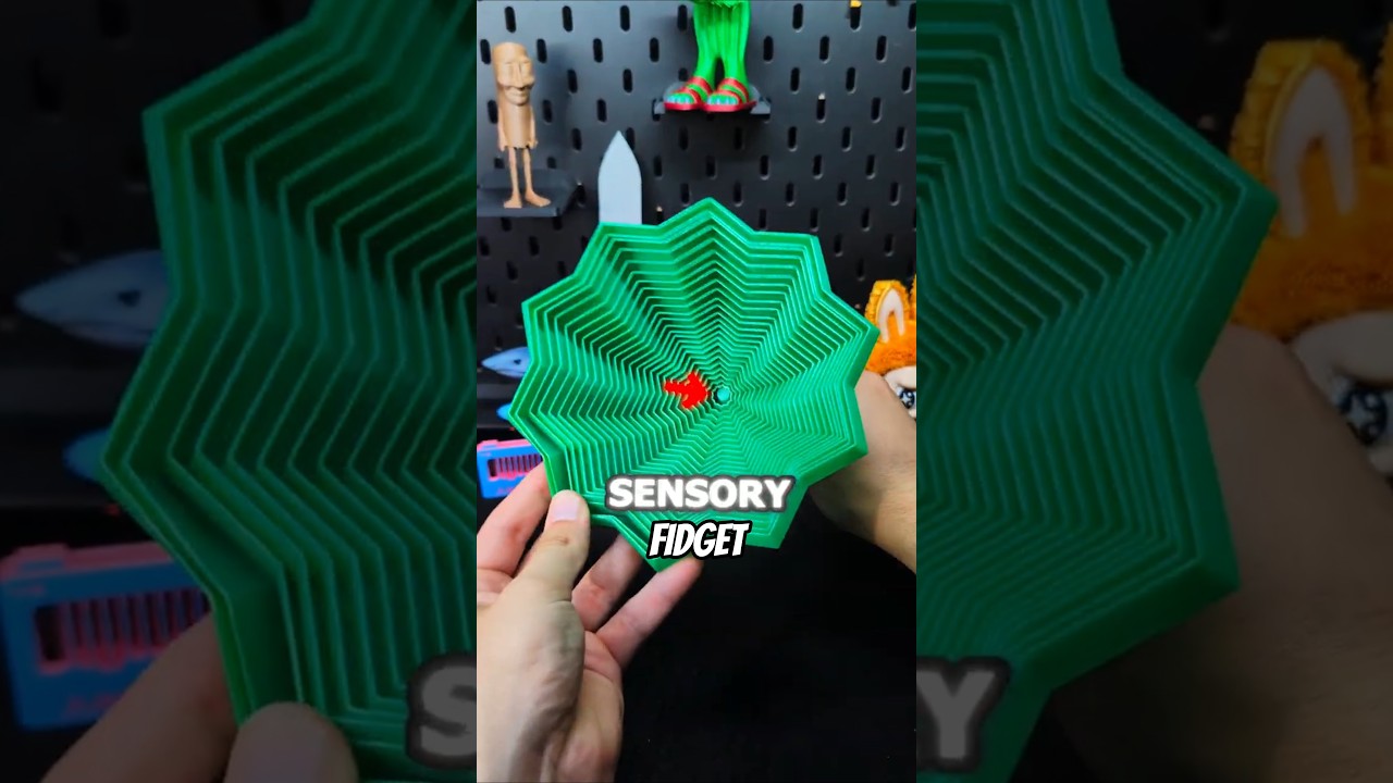 3D printed Sensory & Weird Expanding Fidget #3dprinted
