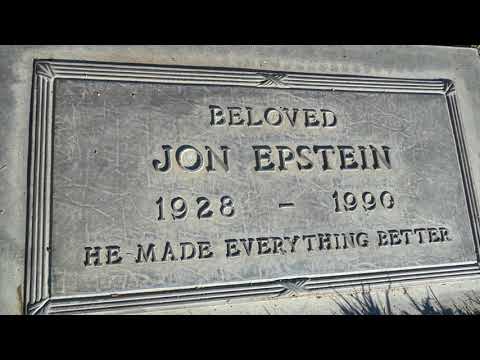 Producer Jon Epstein Grave Mount Sinai Memorial Park Los Angeles California USA December 8, 2022