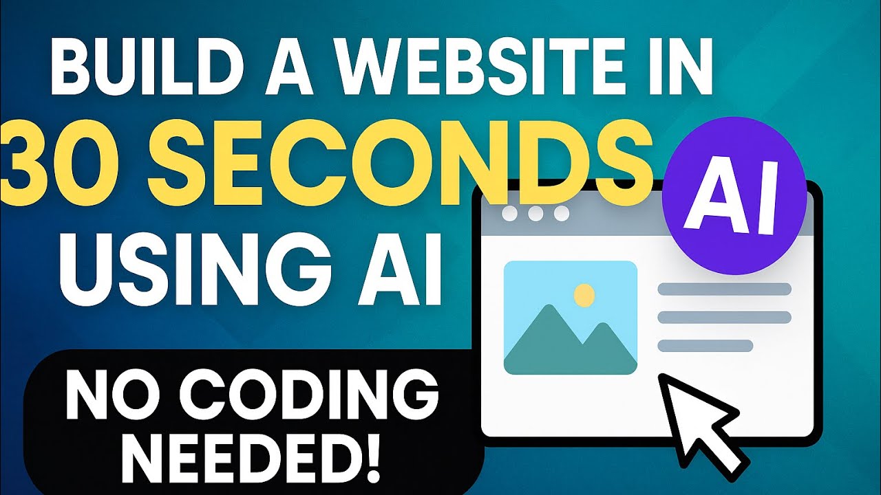 Build a Website in 30 Seconds Using AI | No Coding Needed!