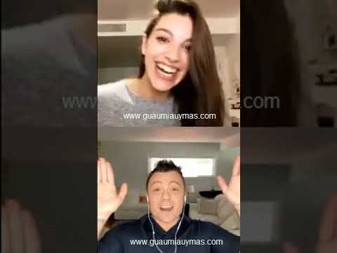 Ana Guerra cantando con Tiziano Ferro ACEPTO MILAGROS desde sus casas