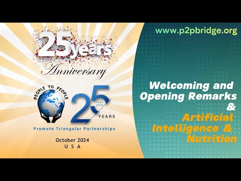 Welcoming and Opening Remarks and Artificial Intelligence & Nutrition