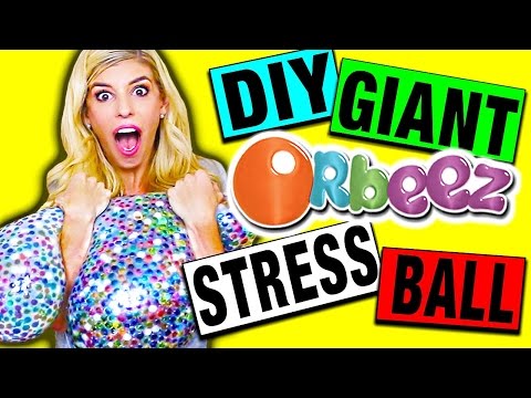 DIY GIANT ORBEEZ STRESS BALL! Super Squishy and Fun! Video
