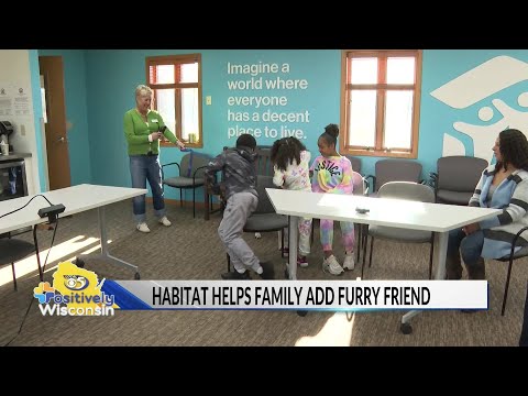 Fox Cities single mother surprises her children with new dog with help from Habitat for Humanity