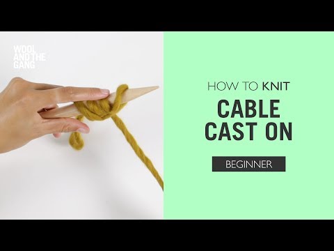 How to: Knit Cable Cast On poster