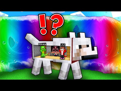 Mikey and JJ DOOMSDAY DOG Bunker vs RAINBOW Tsunami in Minecraft - Maizen