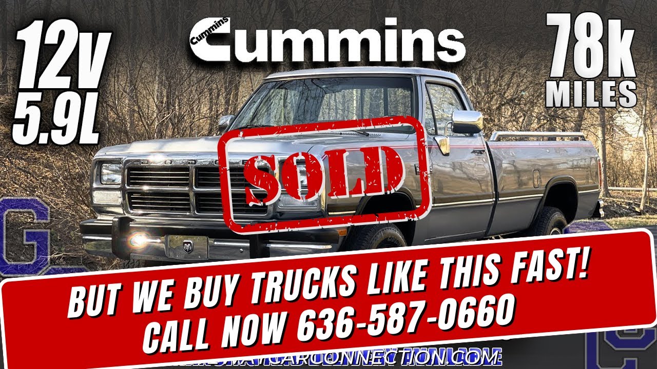 First Gen Cummins: 1992 Dodge Ram W-250 12 Valve 5.9L 5 ...