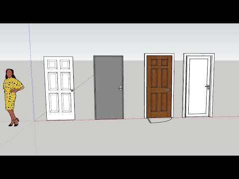 adding door frames and casing to sketchup doors