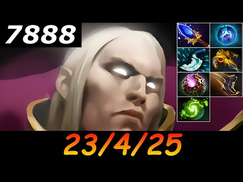 Dota 2 Invoker 7888 MMR 23/4/25 (Kills/Deaths/Assists) Ranked Full Gameplay