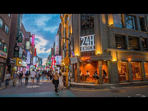 [4K HDR] Cyberpunk ra Phố Chính của Đại học Konkuk ở Seul