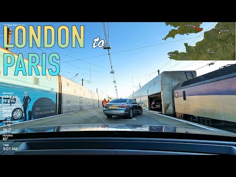 London to Paris Real-Time Road Trip in 4K