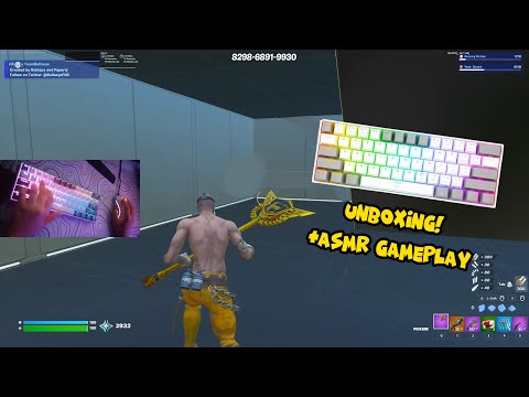Redragon K617 fizz Unboxing + Fortnite ASMR Gameplay😴
