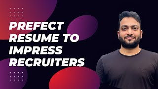 The Perfect Resume for Data Science & Machine Learning Jobs - Part 1 | Interview Accelerator Course