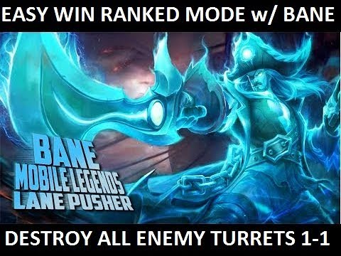 Easy Win Ranked Mode w/ Strangers Using Bane - Destroy All Turrets 1 by 1
