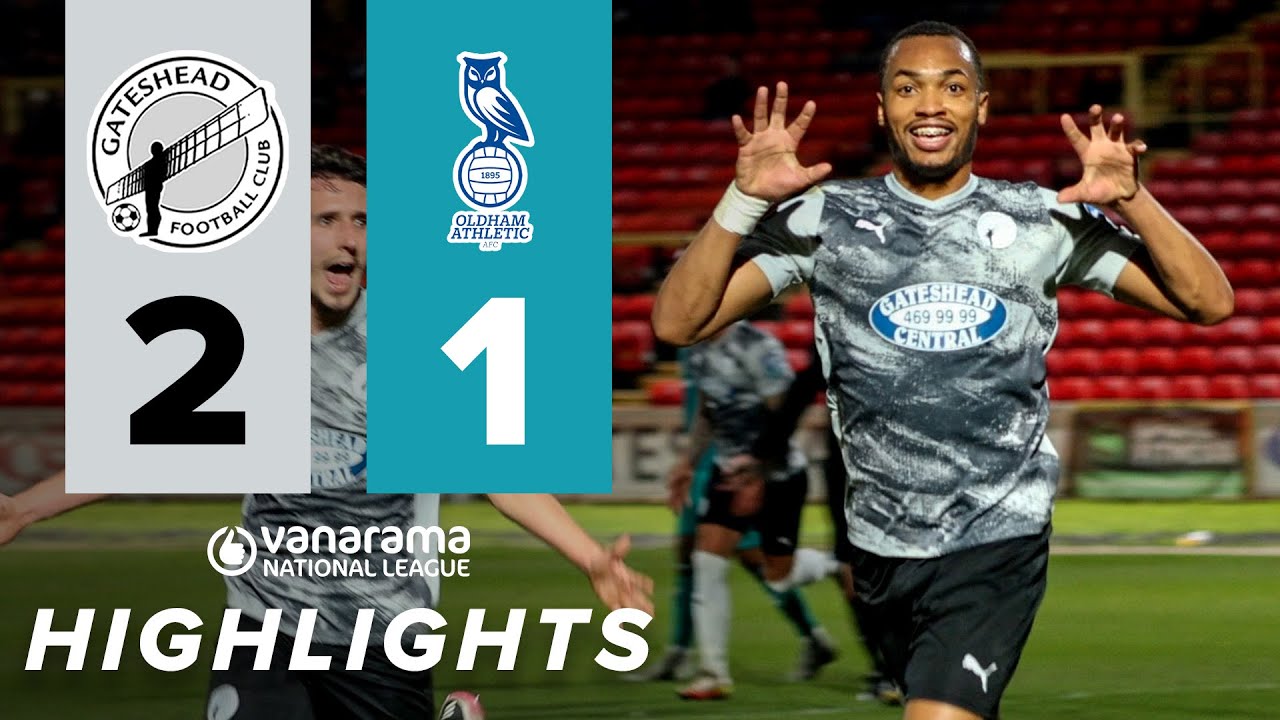 Marcus Dinanga scores first Heed goal in BIG win! 🐻 | Gateshead 2-1 Oldham Athletic | HIGHLIGHTS