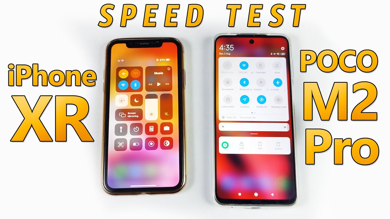 iPhone XR vs POCO M2 Pro Speed Test | Teknoqs