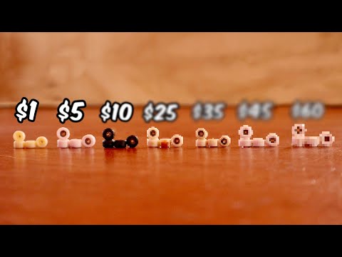 $1 Fingerboard Wheels VS $60 Wheels