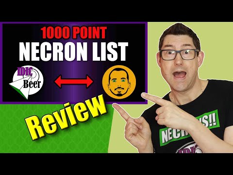 1000 Point "Quirky" Competitive Necron List Review - War Zone Nephilim 40k 9th Edition 2022