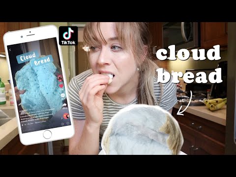 MAKING TIKTOK CLOUD BREAD ☁️🍞 (3-Ingredient Recipe)