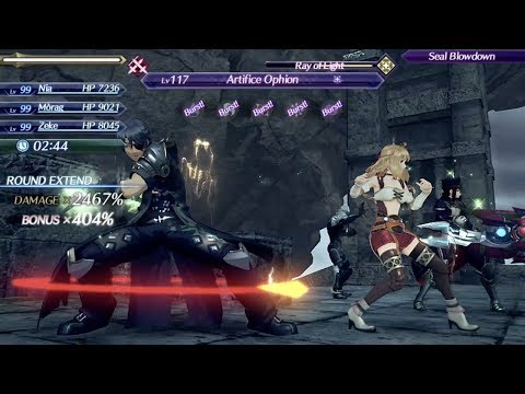 Xenoblade Chronicles 2 1.5 - Fiora - All 4 Specials in one Chain Attack with Damage Caps