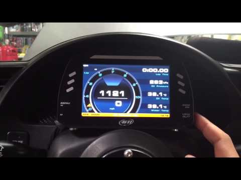 AIM Sports MXS Dash demo in Honda S2000