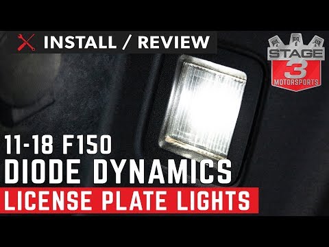 2017-2018 F150 Diode Dynamics LED License Plate Lights Install and Review