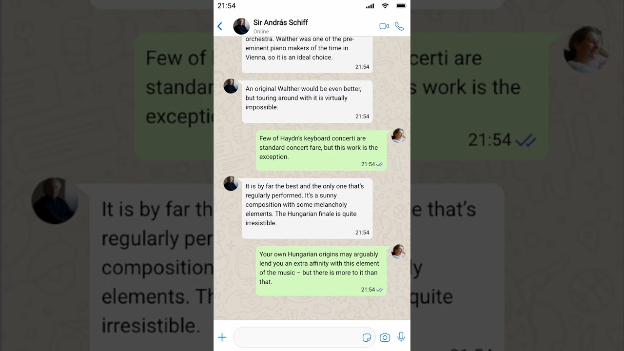 Watch an imagined virtual interview with Sir András Schiff