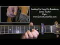 James Taylor Looking For Love On Broadway Intro Guitar Lesson