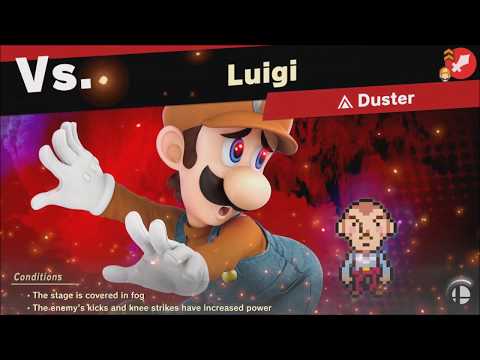 Super Smash Bros Ultimate : vs Luigi (Unlocks: Duster) World of Light - Adventure Mode