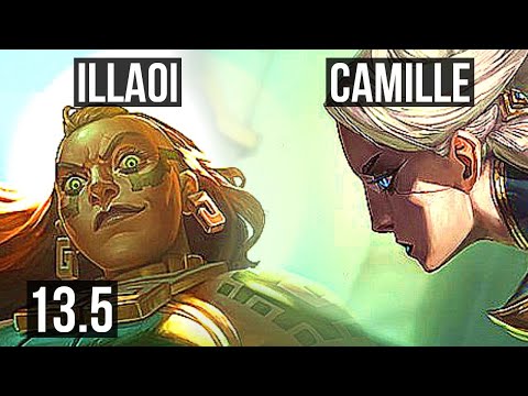 ILLAOI vs CAMILLE (TOP) | 2.8M mastery, 1700+ games, Rank 8 Illaoi, 3/1/2 | KR Challenger | 13.5