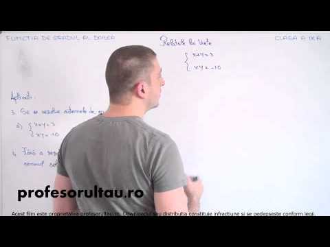 30   cls9   Functia de gr 2   relatiile lui Viete   aplicatii   partea 3 - profesorultau.ro