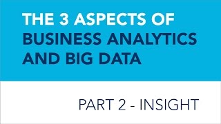 preview picture of video 'Insight- The 3 Aspects of Business Analytics and Big Data'