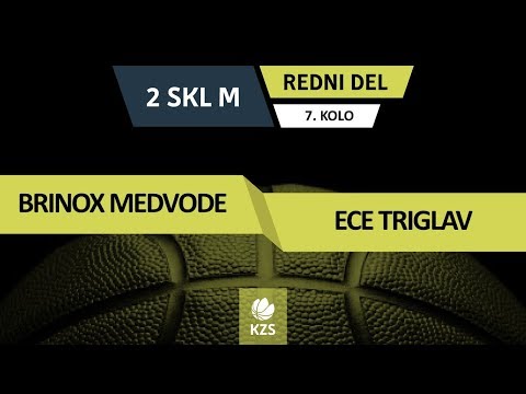 Brinox Medvode : ECE Triglav Kranj - 7. kolo - 2. SKL za moške - Sezona 2018/19