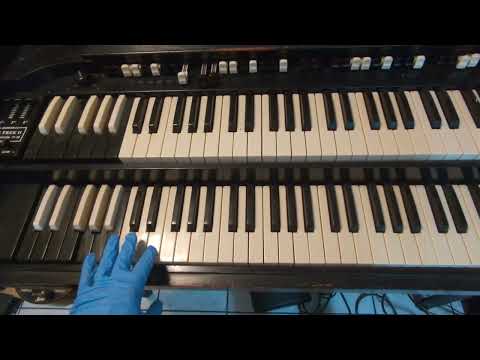 Hammond CV Organ Chop with Leslie 122 Speaker with Trek II TP-2B Percussion Unit - 1940s - 1950s - Ebony image 14