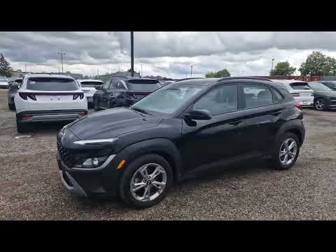 2022 Hyundai Kona 2.0L Preferred AWD in Black for sale at Finch Hyundai in London, ON