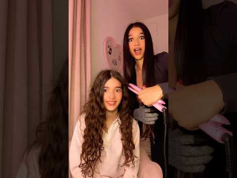 BELLA’S HAIR TRANSFORMATION💁🏻‍♀️🎀 #shorts #sisters #bestfriends