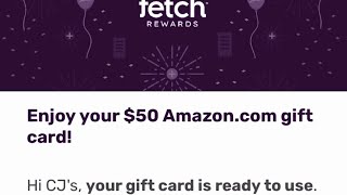 How To Earn $50 Amazon Gift Card With Fetch Rewards!