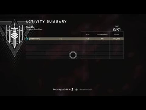 Solo flawless Master Nightfall Lake of Shadows