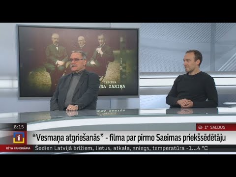 “Vesmaņa atgriešanās” - filma par pirmo Saeimas priekšsēdētāju