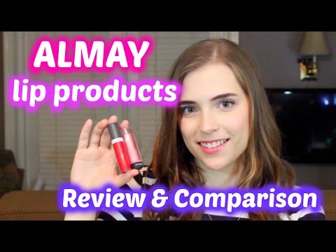 Almay Lip Products: Smart Shade Butter Kiss vs. Liquid Lip Balm Color + Care- review & comparison Video