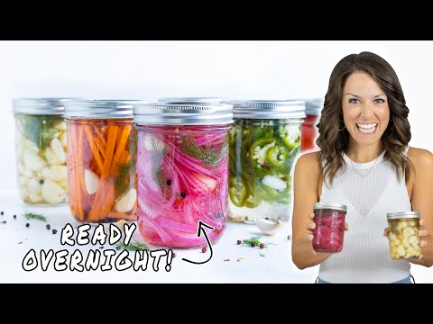 How to Quick Pickle ANY Vegetable! (Overnight Recipe)