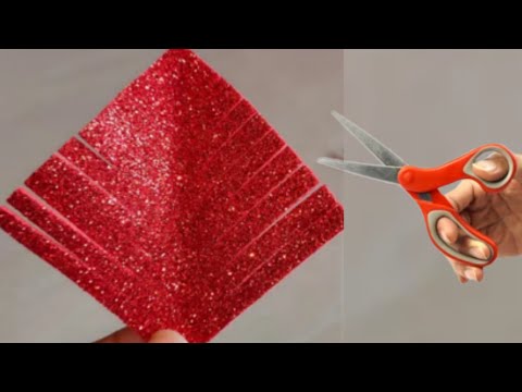 FLOR DE  NATAL em E.V.A( especial de natal ) Enfeite de natal  DIY christmas decorativas