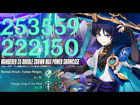 Wanderer C6 Double Crown The True God Max Power Showcase - 1.6 Million DMG Combo 3.3 12-3 13s