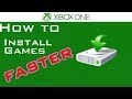 Xbox One - How To Install Games Faster!! 